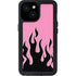 Pink Flames iPhone 13 Mini Waterproof Case
