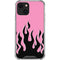 Pink Flames iPhone 14 Plus Clear Case