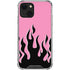 Pink Flames iPhone 14 Plus Clear Case
