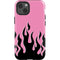 Pink Flames iPhone 14 Impact Case