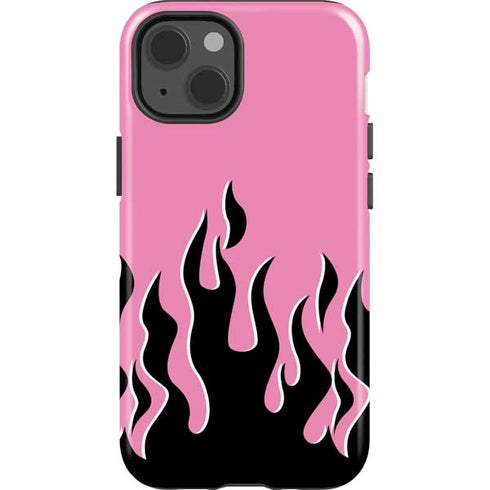 Pink Flames iPhone 15 Impact Case