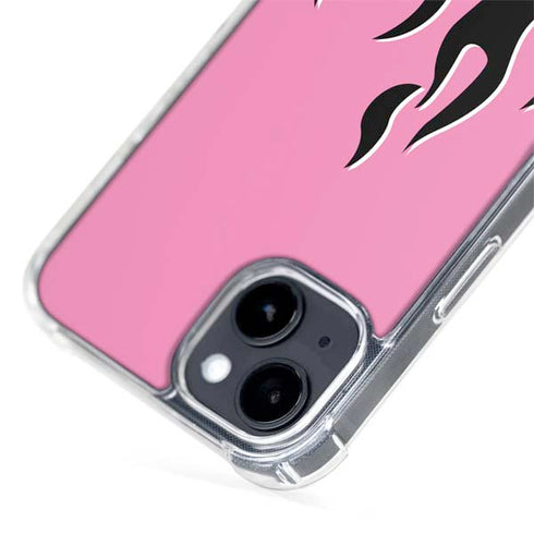 Pink Flames iPhone 15 Plus MagSafe Case