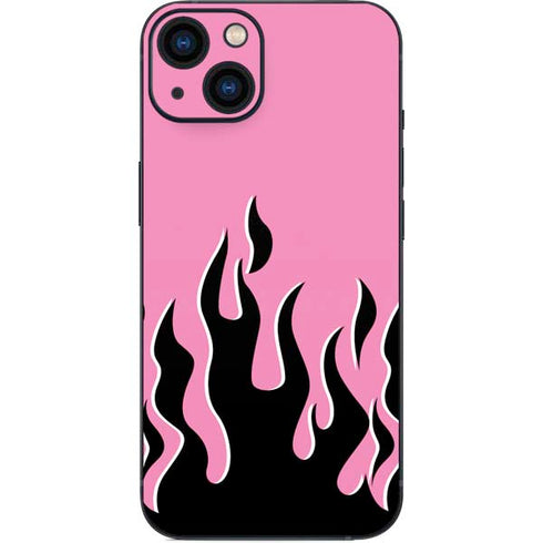 Pink Flames iPhone 15 Plus Skin