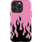 Pink Flames iPhone 14 Pro Impact Case