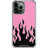 Pink Flames iPhone 14 Pro Max Clear Case
