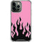 Pink Flames iPhone 15 Pro Max Clear Case