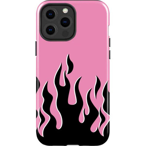 Pink Flames iPhone 15 Pro Max Impact Case