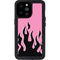 Pink Flames iPhone 14 Pro Max Waterproof Case