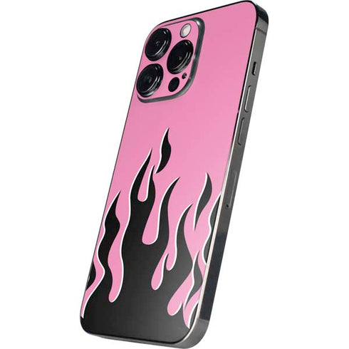 Pink Flames iPhone 14 Pro Skin