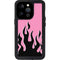 Pink Flames iPhone 14 Pro Waterproof Case