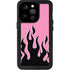 Pink Flames iPhone 14 Pro Waterproof Case