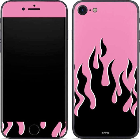 Pink Flames iPhone 8 Skin