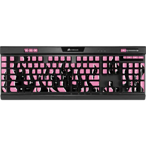 Pink Flames K95 RGB PLATINUM Mechanical Gaming Keyboard Skin