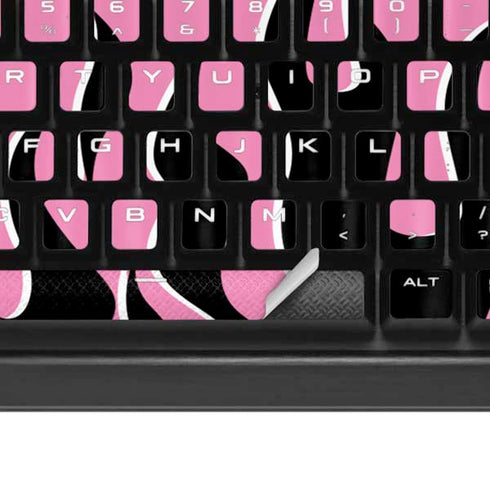 Pink Flames K95 RGB PLATINUM Mechanical Gaming Keyboard Skin