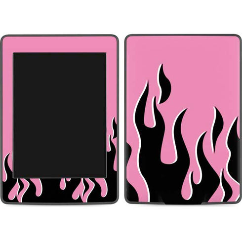Pink Flames Amazon Kindle Skin