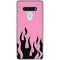 Pink Flames LG Stylo 6 Clear Case