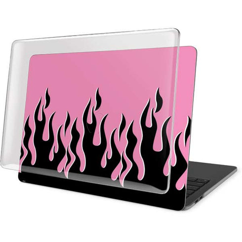Pink Flames MacBook Pro 13in (2020) Case plus Skin