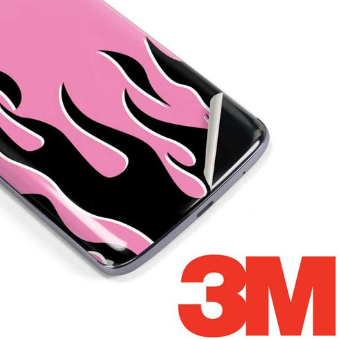 Pink Flames Moto E5 Plus Skin