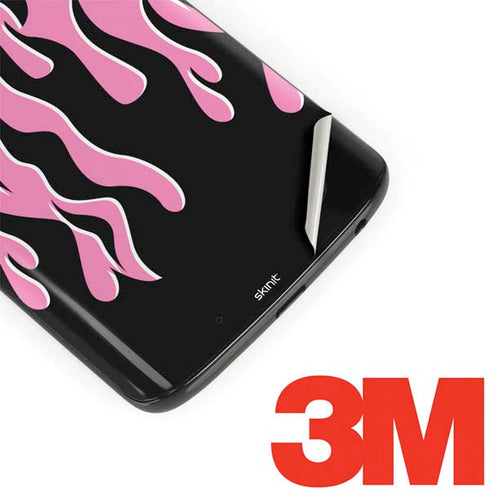 Pink Flames Moto G6 Skin
