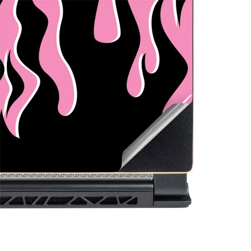 Pink Flames MSI GS65 Stealth Laptop Skin