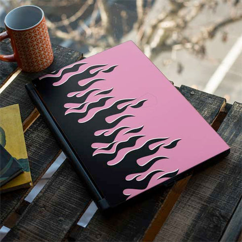 Pink Flames MSI GS65 Stealth Laptop Skin