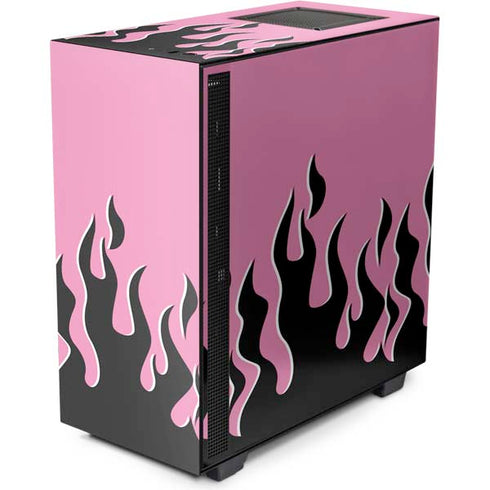 Pink Flames NZXT H510 Compact ATX Mid-Tower Case Skin