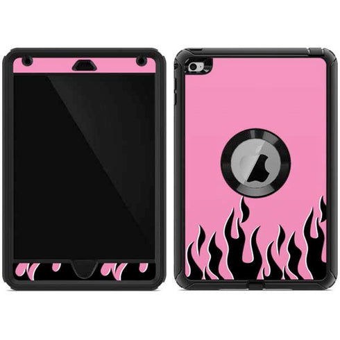 Pink Flames Otterbox Defender iPad Skin