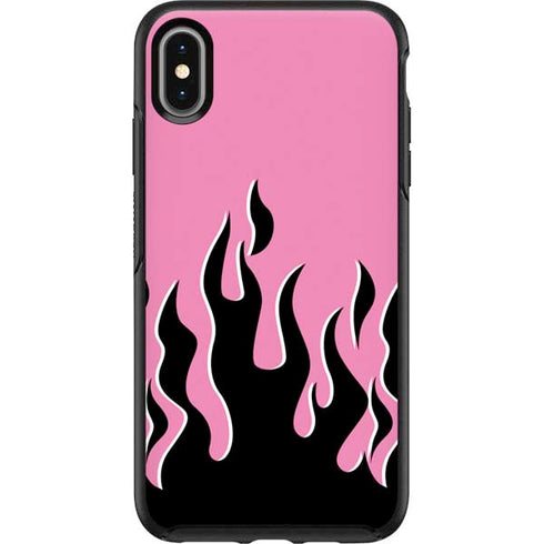 Pink Flames Otterbox Symmetry iPhone Skin