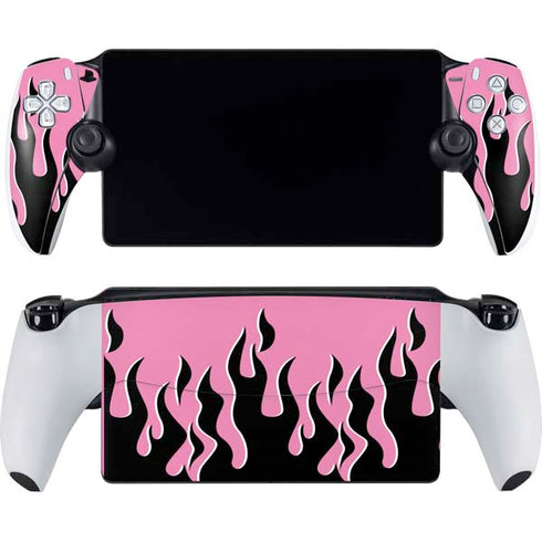 Pink Flames PlayStation Portal Remote Player Skin