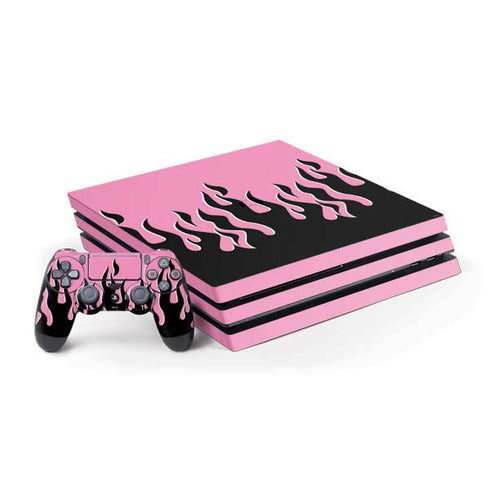 Pink Flames PS4 Pro Bundle Skin