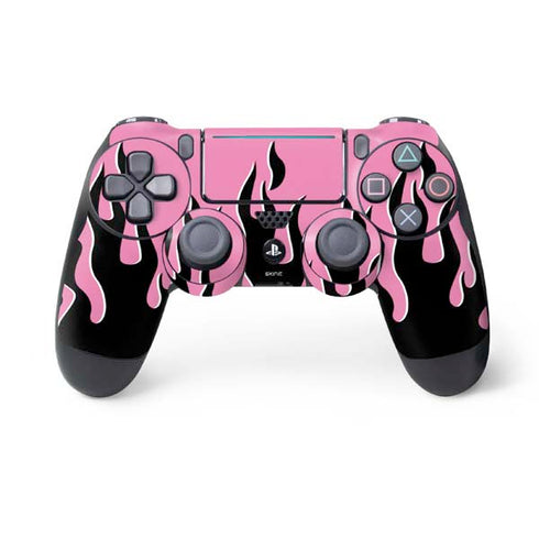 Pink Flames PS4 Pro/Slim Controller Skin
