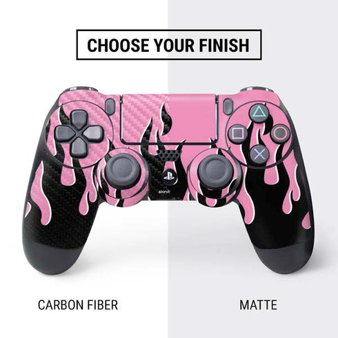 Pink Flames PS4 Pro/Slim Controller Skin