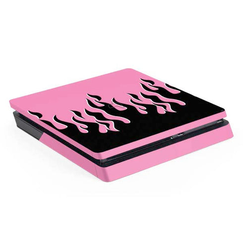 Pink Flames PS4 Slim Skin