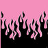 Pink Flames PS4 Slim Skin
