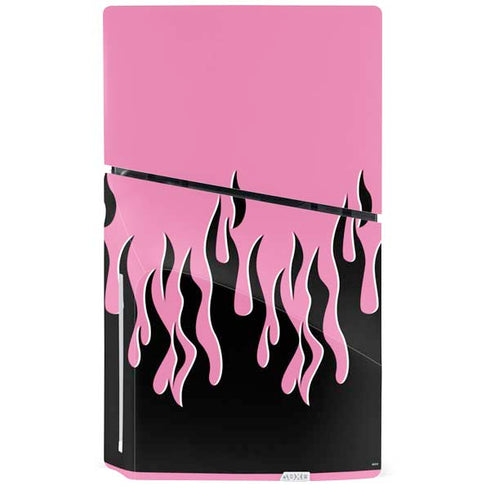 Pink Flames PS5 Slim Disk Bundle Skin