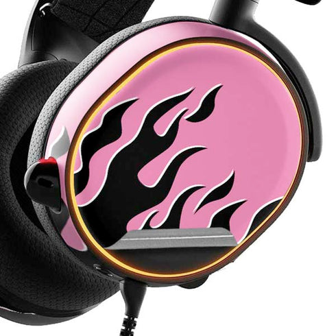 Pink Flames SteelSeries Arctis 3 Skin