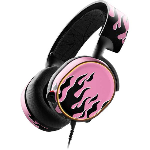 Pink Flames SteelSeries Arctis 5 Skin