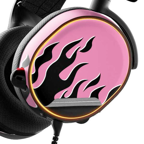 Pink Flames SteelSeries Arctis 5 Skin