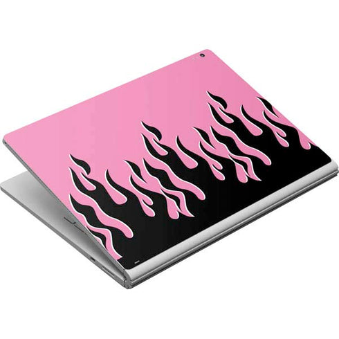 Pink Flames Surface Book Skin