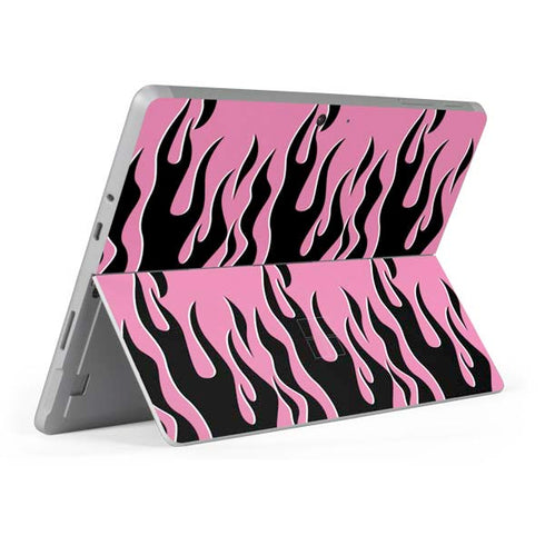 Pink Flames Surface Go Skin