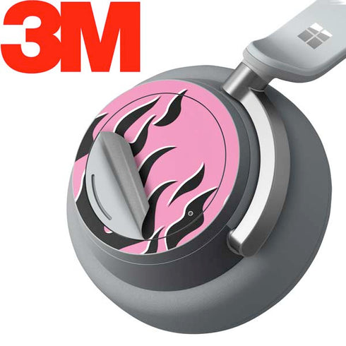 Pink Flames Surface Headphones Skin