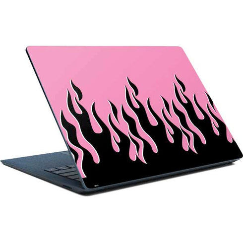 Pink Flames Surface Laptop Skin