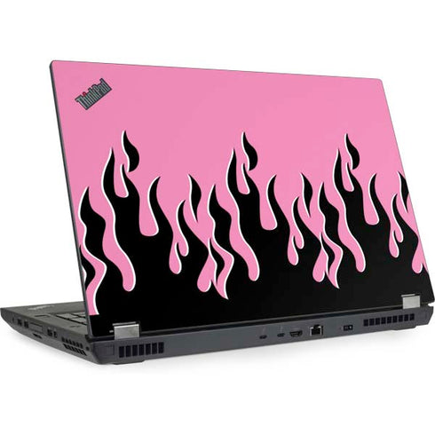 Pink Flames Lenovo ThinkPad Skin