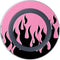 Pink Flames Wireless Charger Skin