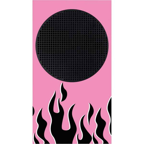Pink Flames Xbox Series S Console Skin