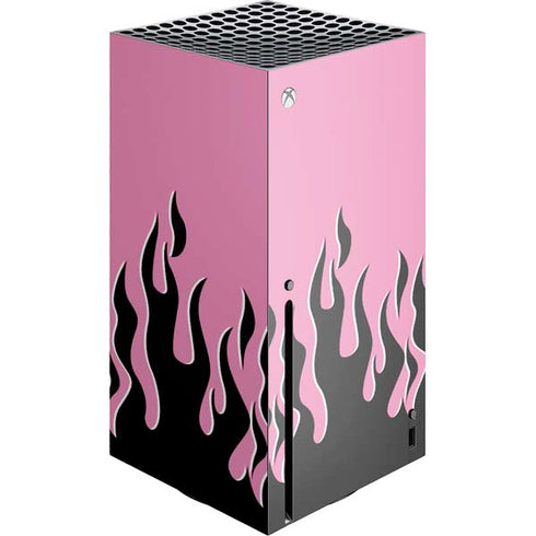 Pink Flames Xbox Series X Console Skin