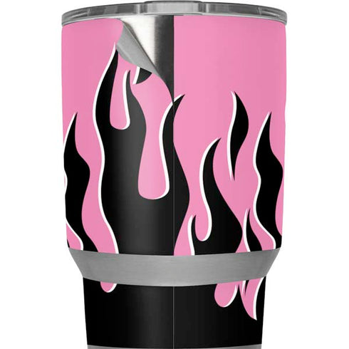 Pink Flames Yeti 20oz Tumbler Skin
