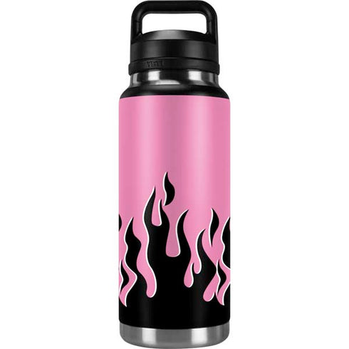 Pink Flames YETI Rambler 36oz Bottle Skin