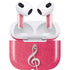 Pink Glitter Music Note Apple AirPods (3rd Gen 2021) Skin