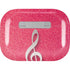 Pink Glitter Music Note Apple AirPods Pro Skin